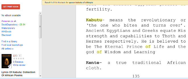 kabutu meaning