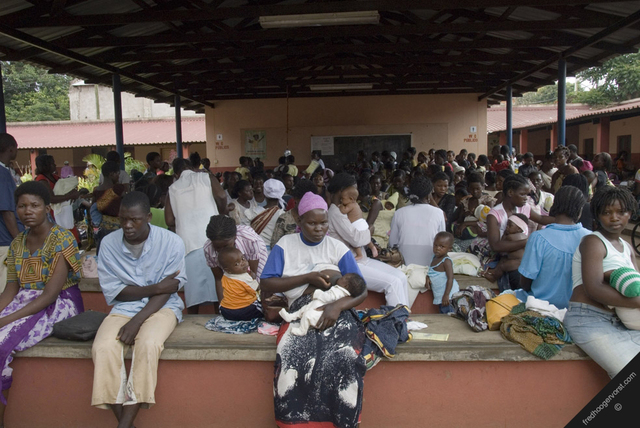overcrowded health centre